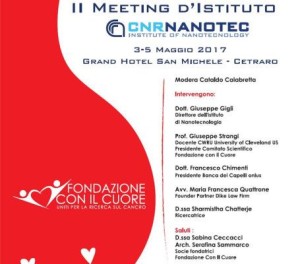 II^ edizione del meeting nazionale dell'Istituto di Nanotecnologia del CNR - locandina